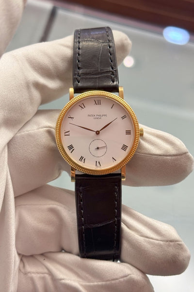Patek Philippe Calatrava - 3919 - 18 Karat Gelbgold - Servicebox + Original Papiere - Jahr: 05/1986 - Deutschland - Faltschließe - 33mm - Handaufzug - Premium Luxusuhr - Bild 2