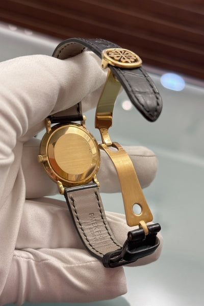 Patek Philippe Calatrava - 3919 - 18 Karat Gelbgold - Servicebox + Original Papiere - Jahr: 05/1986 - Deutschland - Faltschließe - 33mm - Handaufzug - Premium Luxusuhr - Bild 3