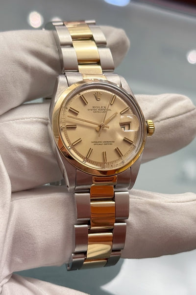 Rolex Datejust 36 - 1600 - Edelstahl/Gelbgold - Jahr: 1973/1974 - Tritium - Vintage! - Premium Luxusuhr - Bild 2