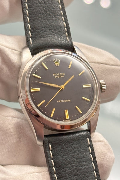 Rolex "Jumbo" Oyster Precision - 6424 - Edelstahl -Tritium - Handaufzug - 36mm - Vintage!! - Premium Luxusuhr - Bild 6