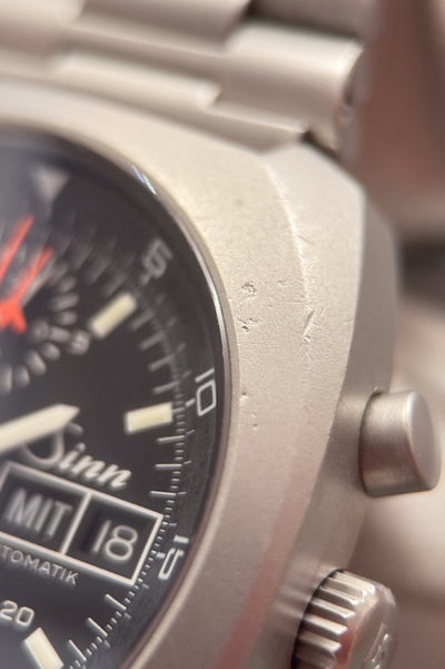 Sinn 142 D1 Weltraumchronograph - FS Edelstahlband - Lemania 5100 - Jahr: ca. 2000 - Automatik - 43mm - Top! - Premium Luxusuhr - Bild 8