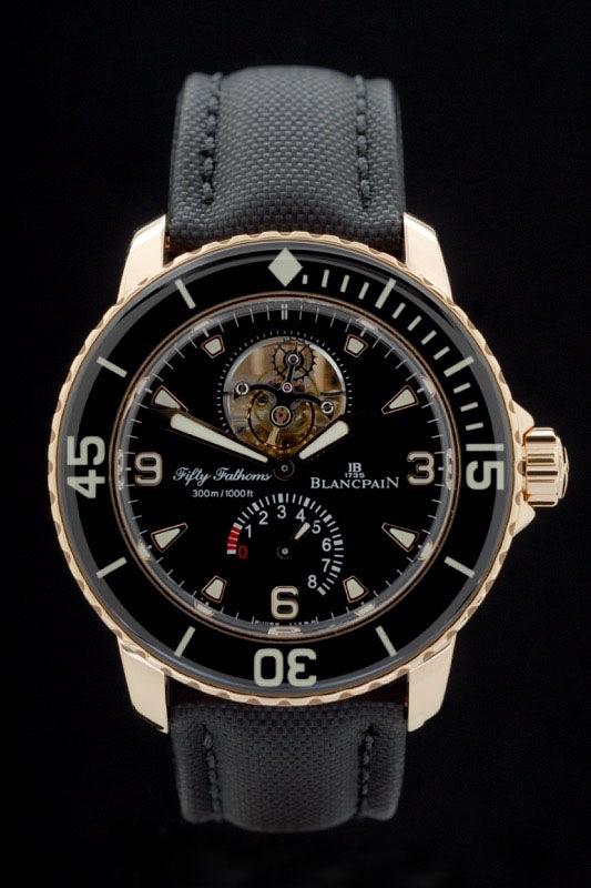 Blancpain Fifty Fathoms -Tourbillon- 8 Tage -18. Karat Rosegold - Box/Papiere - Bj.: 04/2010 - Premium Luxusuhr - Bild 1
