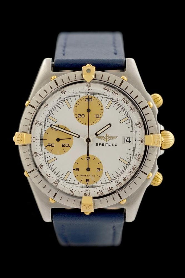 Breitling Chronomat - Ref. 81950 - Weiß - Goldreiter - Goldene Subdials - Automatik - 39 mm - Premium Luxusuhr - Bild 1