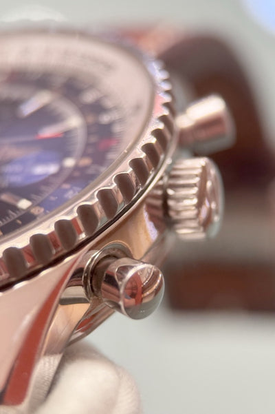 Breitling Navitimer World GMT Chronograph - A24322 - Edelstahl - Box/Deutsche Papiere - Jahr: 2011 - Automatik - 46mm - Premium Luxusuhr - Bild 14