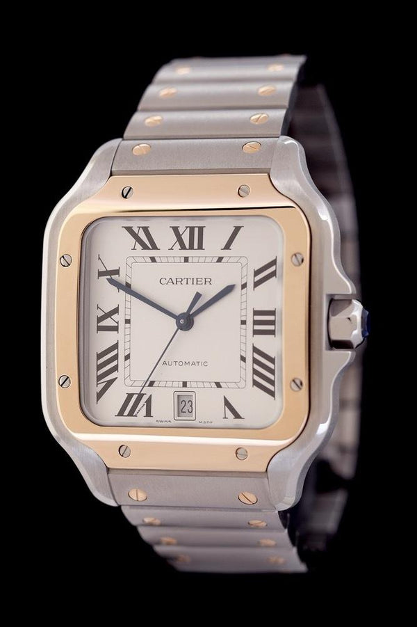 Cartier Santos Large -  Stahl / Gold - Ref. W2SA0009 - Jahr: 2022 - Neu/Verklebt - Box &amp; EU-Papiere - Premium Luxusuhr - Bild 1