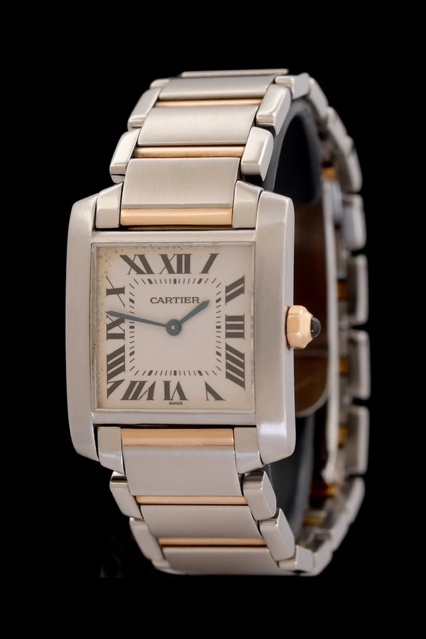 Cartier Tank Française - 2301 - Stahl/Gelbgold - Hausbox/Echtheitszertifikat - Jahr: 1995-1999 - Quarz - Premium Luxusuhr - Bild 1