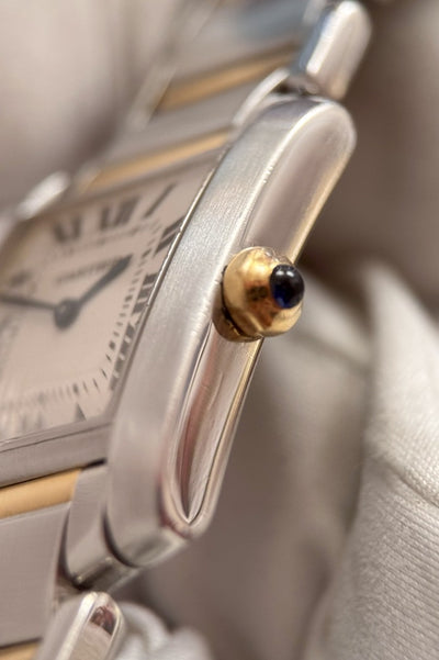 Cartier Tank Française - 2301 - Stahl/Gelbgold - Hausbox/Echtheitszertifikat - Jahr: 1995-1999 - Quarz - Premium Luxusuhr - Bild 6