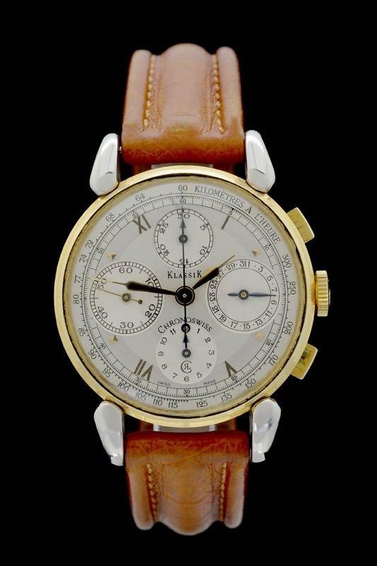 Chronoswiss Klassik - Ref.: ch7442 - Edelstahl/Gelbgold - Valjoux741 - Box/Papiere - Bj.: 10/1995 - 37mm - Premium Luxusuhr - Bild 1