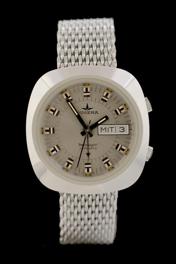 Dugena Manager - Ref. 144 - cal. AS 5008 - Wristalarm - Wecker - Automatic - Tritium - Vintage - - Premium Luxusuhr - Bild 1