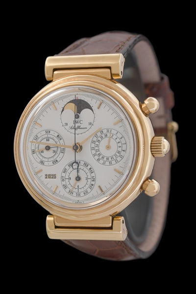 IWC Da Vinci Perpetual Calendar - IW3750 - 18 Karat Gelbgold - IWC Box + Papiere - Jahr: 1992 - Automatik - 39mm - Servicebeleg! - Premium Luxusuhr - Bild 1