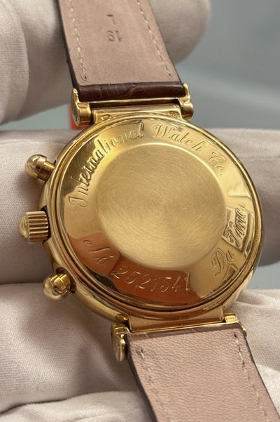 IWC Da Vinci Perpetual Calendar - IW3750 - 18 Karat Gelbgold - IWC Box + Papiere - Jahr: 1992 - Automatik - 39mm - Servicebeleg! - Premium Luxusuhr - Bild 4