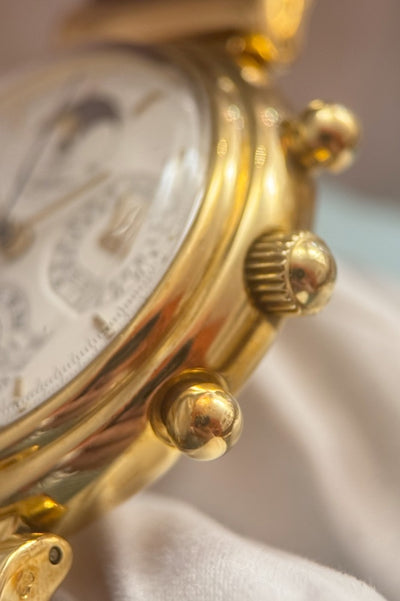 IWC Da Vinci Perpetual Calendar - IW3750 - 18 Karat Gelbgold - IWC Box + Papiere - Jahr: 1992 - Automatik - 39mm - Servicebeleg! - Premium Luxusuhr - Bild 6
