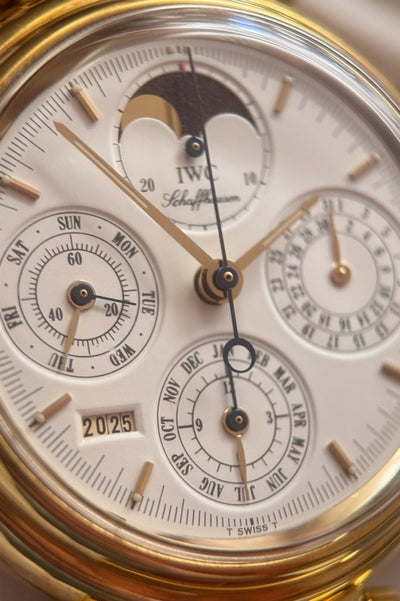 IWC Da Vinci Perpetual Calendar - IW3750 - 18 Karat Gelbgold - IWC Box + Papiere - Jahr: 1992 - Automatik - 39mm - Servicebeleg! - Premium Luxusuhr - Bild 7