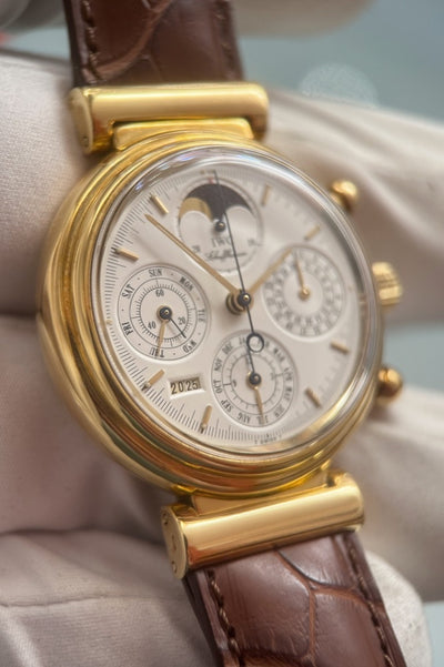 IWC Da Vinci Perpetual Calendar - IW3750 - 18 Karat Gelbgold - IWC Box + Papiere - Jahr: 1992 - Automatik - 39mm - Servicebeleg! - Premium Luxusuhr - Bild 8