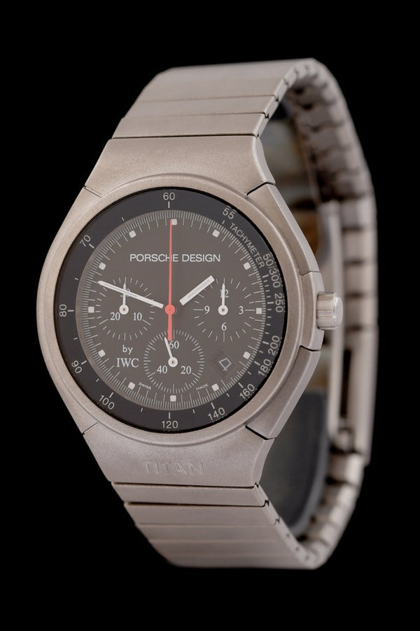 IWC Porsche Design Chronograph - IW3732 - Titan - JLC Cal. 630 - Stammbuchauszug - Jahr: 02/1990 - 36mm - Quartz - Vintage - Premium Luxusuhr - Bild 1