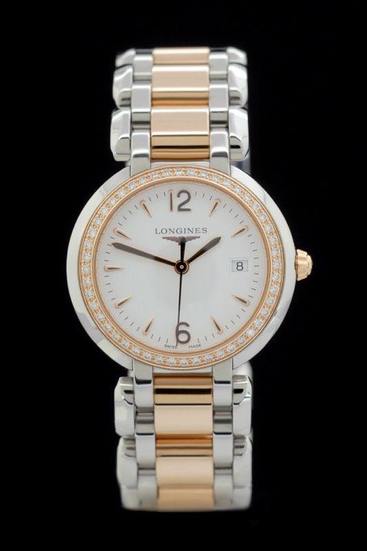 Longines Prima Luna Ref.: L8.112.5.196 -Stahl/Rotgold- Diabesatz - Premium Luxusuhr - Bild 1