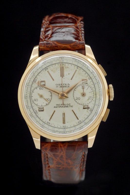 Orfina Vintage -18.K.Gelbgold- Landeron 248 - Premium Luxusuhr - Bild 1