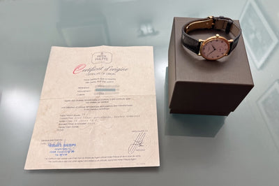Patek Philippe Calatrava - 3919 - 18 Karat Gelbgold - Servicebox + Original Papiere - Jahr: 05/1986 - Deutschland - Faltschließe - 33mm - Handaufzug - Premium Luxusuhr - Bild 11