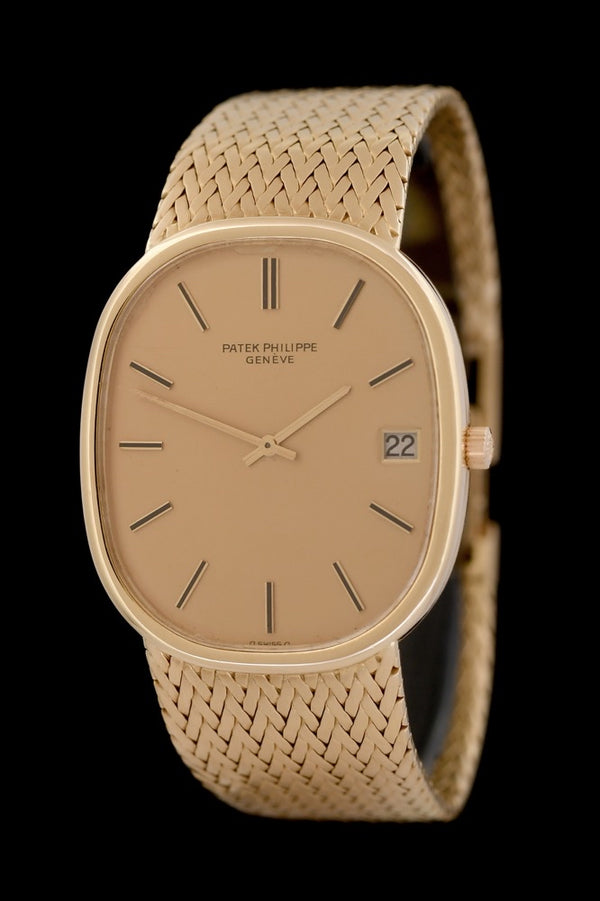 Patek Philippe Ellipse d&#039;Or &quot;Jumbo&quot; - Ref.: 3605 - 18 Karat Gelbgold - Jahr: 08/1984 - Deutschland - Automatik - Top! - Premium Luxusuhr - Bild 1