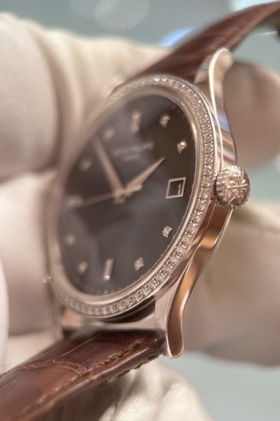 Patek Phillippe Calatrava + PP. Manschettenknöpfe - 5297G - Weissgold/Diamanten - Box &amp; Papiere - Jahr: 11/2021 - 38mm - Set!!! - Premium Luxusuhr - Bild 17