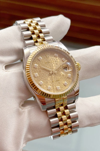 Rolex Datejust 36 - 116233 - Computer Dial/Diabesatz - Box/Papiere - Jahr: 12/2011 - Edelstahl/Gelbgold - Top! - Premium Luxusuhr - Bild 3