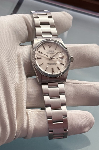 Rolex Datejust 36 - 16014 - &quot;Quickchange&quot; - Edelstahl/Weissgold - Oysterband - Jahr: 1982/1983 - Automatik - Vintage!! - Premium Luxusuhr - Bild 8