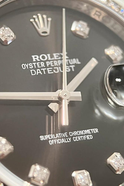 Rolex Datejust 36 - Ref. 116244 - Box &amp; Papiere - Factory Diamanten Lünette &amp; Zifferblatt - Edelstahl - Automatik - Jahr: 2014 - Premium Luxusuhr - Bild 9