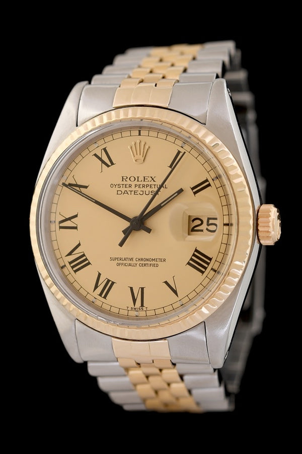 Rolex Datejust 36 Buckley Dial - 16013 - Edelstahl/Gelbgold - Jahr: 1978/1979 - Vintage! - Premium Luxusuhr - Bild 1