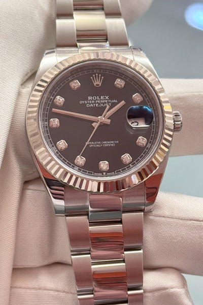 Rolex Datejust 41 - 126334 - Edelstahl/Weissgold - Bia/Black - Rolex Box &amp; EU-Papiere - Jahr: 08/2020 - Guter Zustand! - Premium Luxusuhr - Bild 2