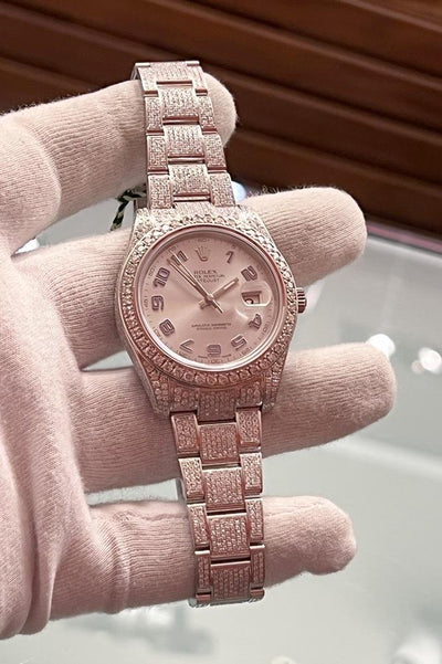 Rolex Datejust II - Ref. 116300 - Box &amp; DE-Papiere - Edelstahl - Vollbesatz ca. 18 Karat - Automatik - Silver Arabic Dial - Jahr: 2014 - Premium Luxusuhr - Bild 12