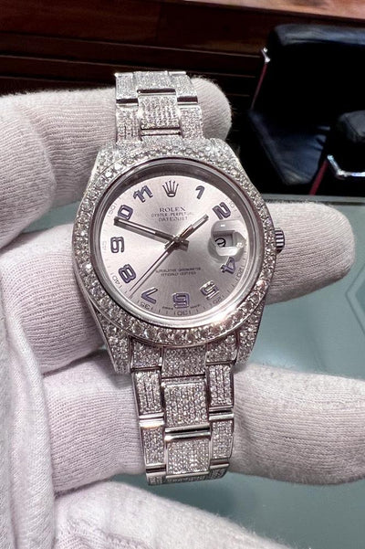 Rolex Datejust II - Ref. 116300 - Box &amp; DE-Papiere - Edelstahl - Vollbesatz ca. 18 Karat - Automatik - Silver Arabic Dial - Jahr: 2014 - Premium Luxusuhr - Bild 2