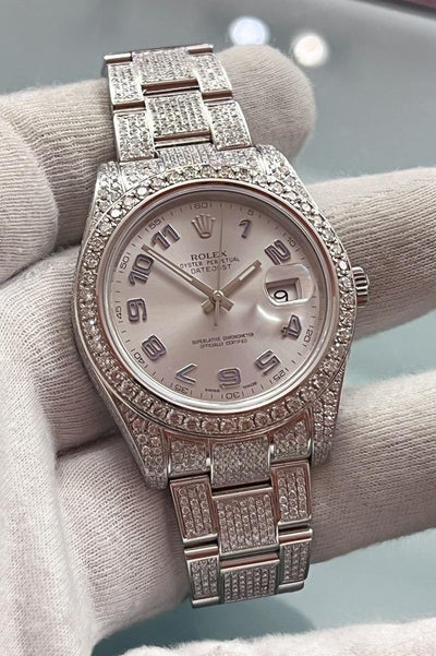 Rolex Datejust II - Ref. 116300 - Box &amp; DE-Papiere - Edelstahl - Vollbesatz ca. 18 Karat - Automatik - Silver Arabic Dial - Jahr: 2014 - Premium Luxusuhr - Bild 8