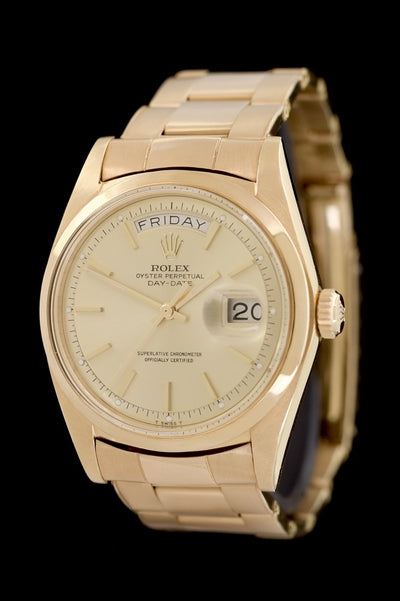 Rolex Day-Date 36 - 1802 - 18kt. Gelbgold - Oysterband - Jahr: 1973 - Servicebox/Servicepapiere - Top Zustand! - Premium Luxusuhr - Bild 1