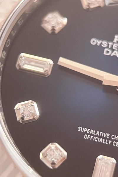 Rolex Day-Date 36 - Ref. 128239 - Box &amp; Papiere - 18k Weißgold - Automatik - &quot;Ombre&quot; Zifferblatt - Jahr: 2022 - Neu! - Premium Luxusuhr - Bild 10