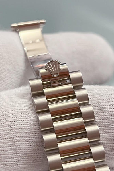 Rolex Day-Date 36 - Ref. 128239 - Box &amp; Papiere - 18k Weißgold - Automatik - &quot;Ombre&quot; Zifferblatt - Jahr: 2022 - Neu! - Premium Luxusuhr - Bild 5