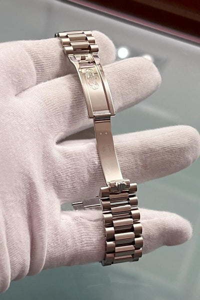 Rolex Day-Date 36 - Ref. 128239 - Box &amp; Papiere - 18k Weißgold - Automatik - &quot;Ombre&quot; Zifferblatt - Jahr: 2022 - Neu! - Premium Luxusuhr - Bild 7