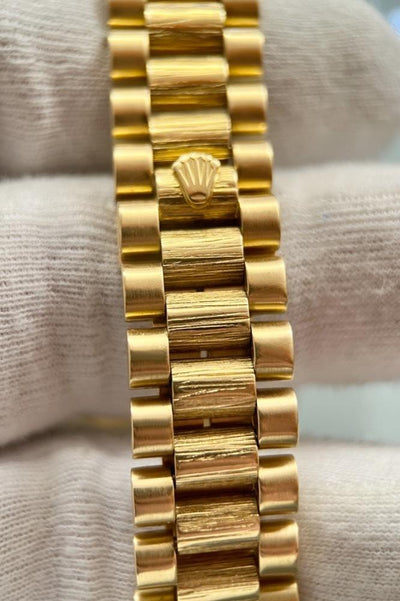 Rolex Day-Date 36 Borke - Ref. 18078 - 18 Karat Gelbgold - MOP Zifferblatt - Diamant Indizes - Jahr: 1986/1987 - Selten! - Premium Luxusuhr - Bild 5