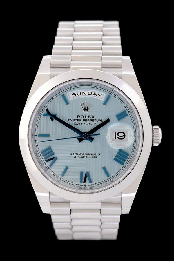 Rolex Day-Date 40 Ice Blue - Platinum - 228206 - Box/Papiere - LC100 - Jahr 2020 - Guter Zustand! - Premium Luxusuhr - Bild 1