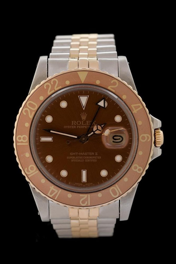 Rolex GMT Master II Tigerauge - Ref. 16753 - Edelstahl / 18k Gelbgold - Jubileeband - Automatik - Plexiglas - Jahr: ca. 1981/1982 - Premium Luxusuhr - Bild 1