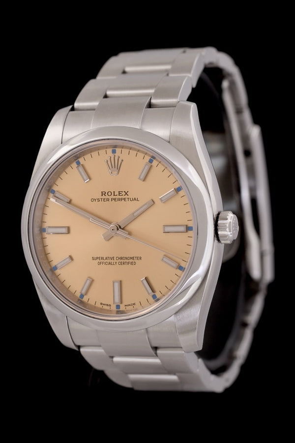 Rolex Oyster Perpetual 34 - 114200 - Edelstahl - Box &amp; Deutsche Papiere - LC100 - Jahr: 11/2015 - White Grape - Top! - Premium Luxusuhr - Bild 1