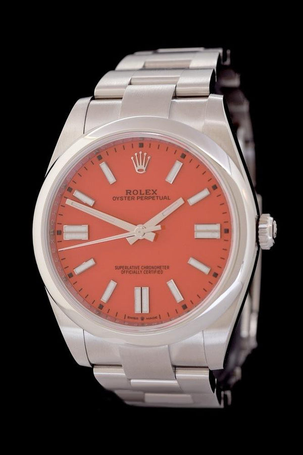 Rolex Oyster Perpetual 41 Korall - Ref. 124300 - Box &amp; Deutsche Papiere - Edelstahl - Automatik - Jahr: 2022 - Neu! - Premium Luxusuhr - Bild 1
