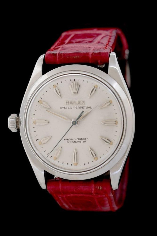Rolex Oyster Perpetual &quot;Left Hand&quot; - Ref. 6564 - Edelstahl - Plexiglas - Automatik - Kaliber 1030 - Jahr: 1957/1958 - Rarität! - Premium Luxusuhr - Bild 1