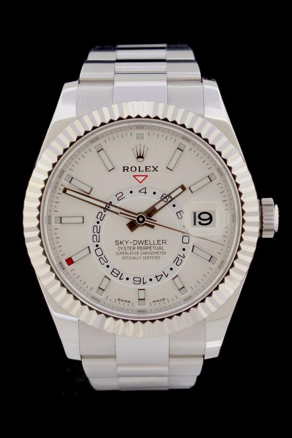 Rolex Sky-Dweller - Edelstahl/Weissgold - 326934 - Tiefweiss - Box/EU-Papiere - Jahr: 2017 - Automatik - 42mm - Premium Luxusuhr - Bild 1