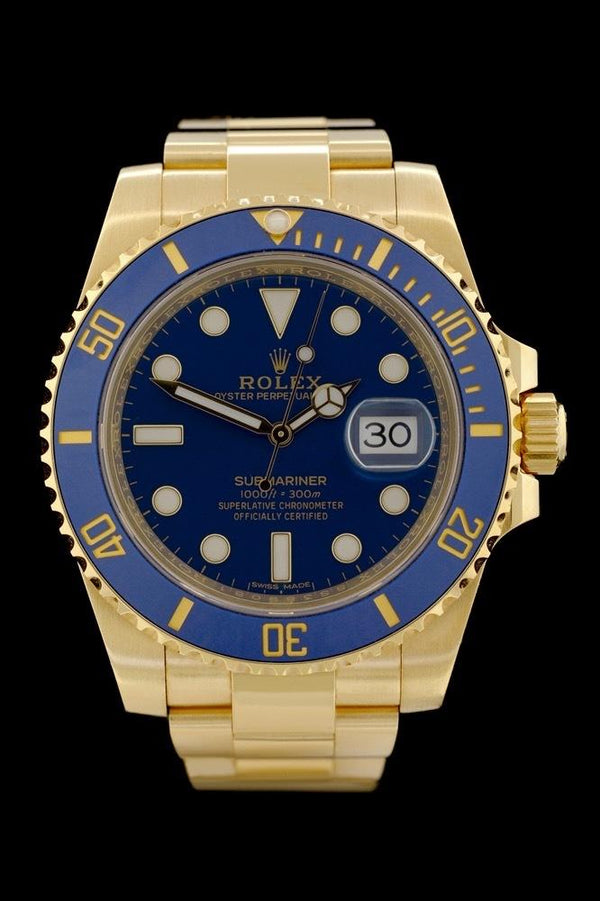 Rolex Submariner Date - Ref.: 116618LB - Gelbgold - Box/Papiere - Jahre 2012 - 40mm - Top Zustand! - Premium Luxusuhr - Bild 1