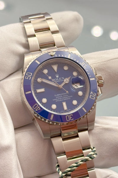 Rolex Submariner Date &quot;Smurf&quot; - 116619LB - Weissgold - Box + Papiere - Jahr: 03/2009 - Top Zustand! - Premium Luxusuhr - Bild 6