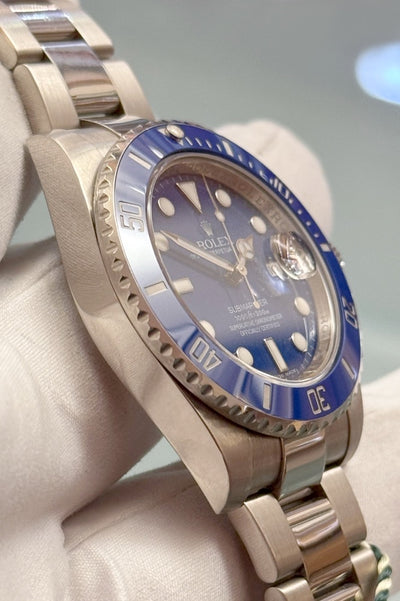 Rolex Submariner Date &quot;Smurf&quot; - 116619LB - Weissgold - Box + Papiere - Jahr: 03/2009 - Top Zustand! - Premium Luxusuhr - Bild 8