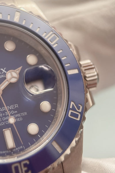 Rolex Submariner Date &quot;Smurf&quot; - 116619LB - Weissgold - Box + Papiere - Jahr: 03/2009 - Top Zustand! - Premium Luxusuhr - Bild 9