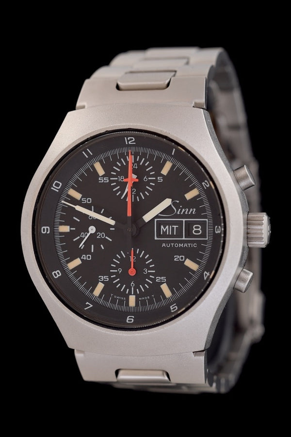 Sinn 157 Chronograph - Edelstahl - Tritium Dial - 90er Jahre - Automatik - 41mm - Premium Luxusuhr - Bild 1