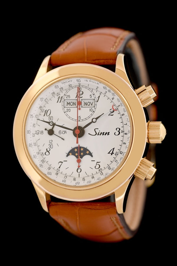 Sinn Chronograph Vollkalender Mondphase - 6026Pl - Plaque - Valjoux 7751 - Automatik - 38,5mm - Premium Luxusuhr - Bild 1