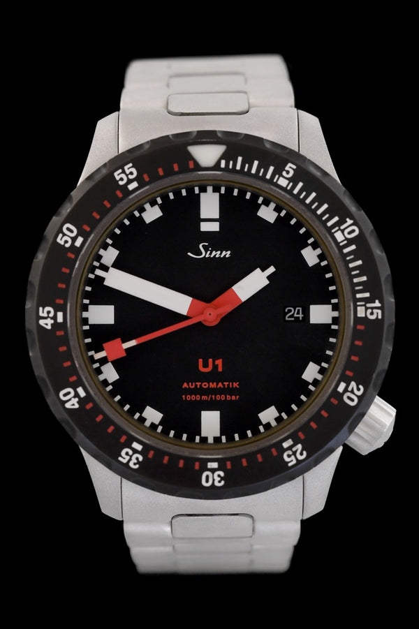 Sinn U1 1010.040 - Edelstahl - Box &amp; Deutsche Papiere - Jahr: 04/2011 -  Automatik - 44mm - Premium Luxusuhr - Bild 1